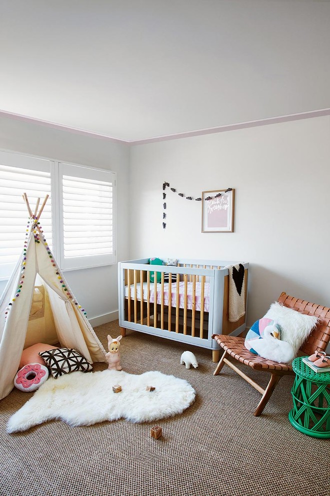 This is an example of a contemporary nursery in Sydney.