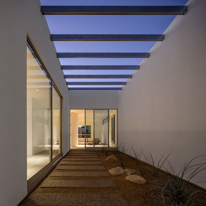 This is an example of a modern entryway in Austin.