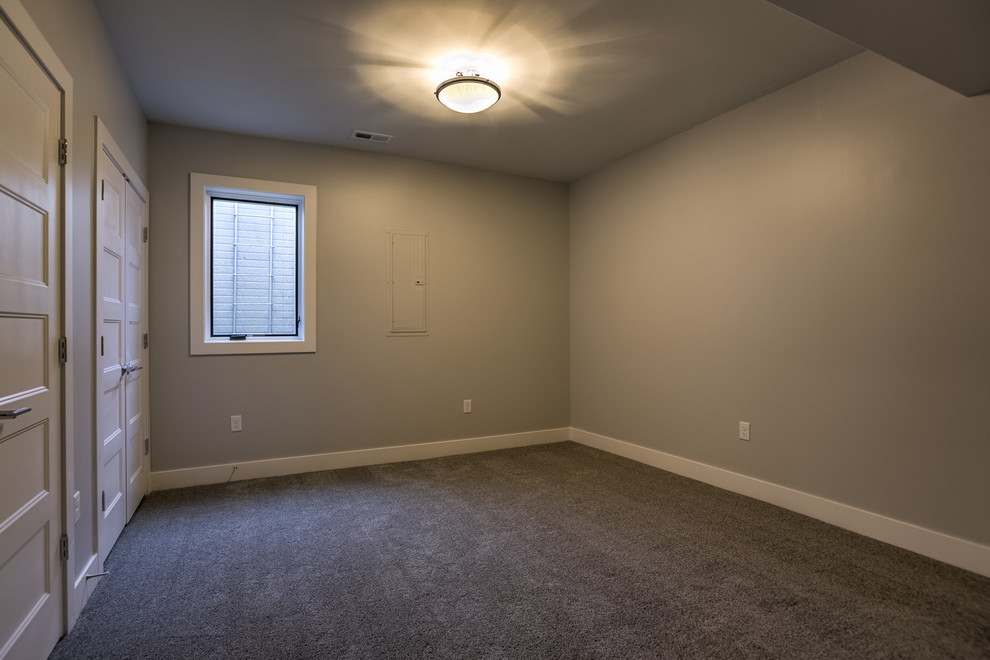 Home design - transitional home design idea in Omaha