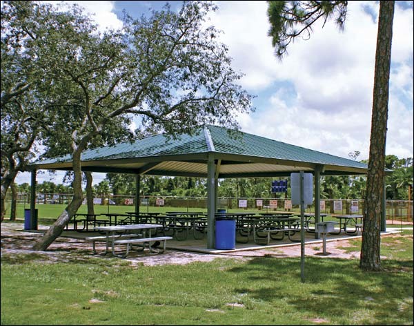 30' x 64' All Steel Rectangular Summerset Pavilion