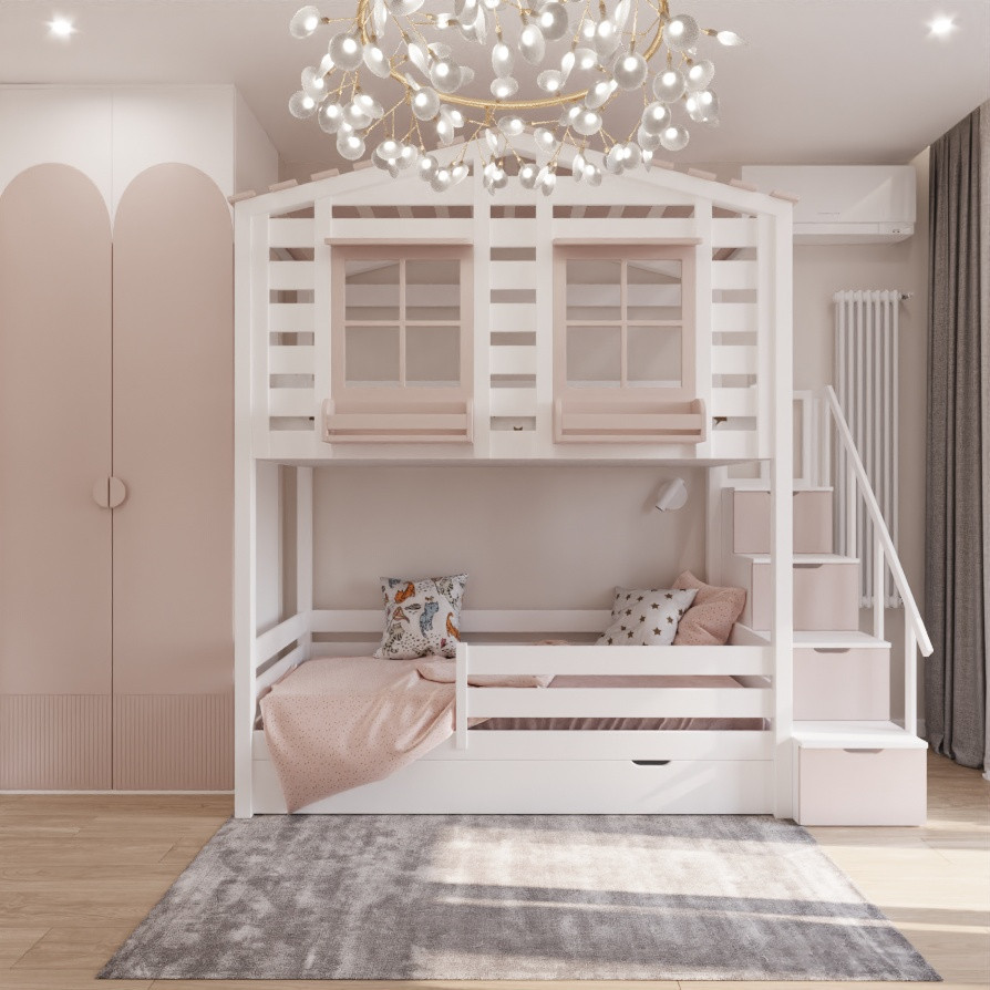 Дизайн детской для девочек