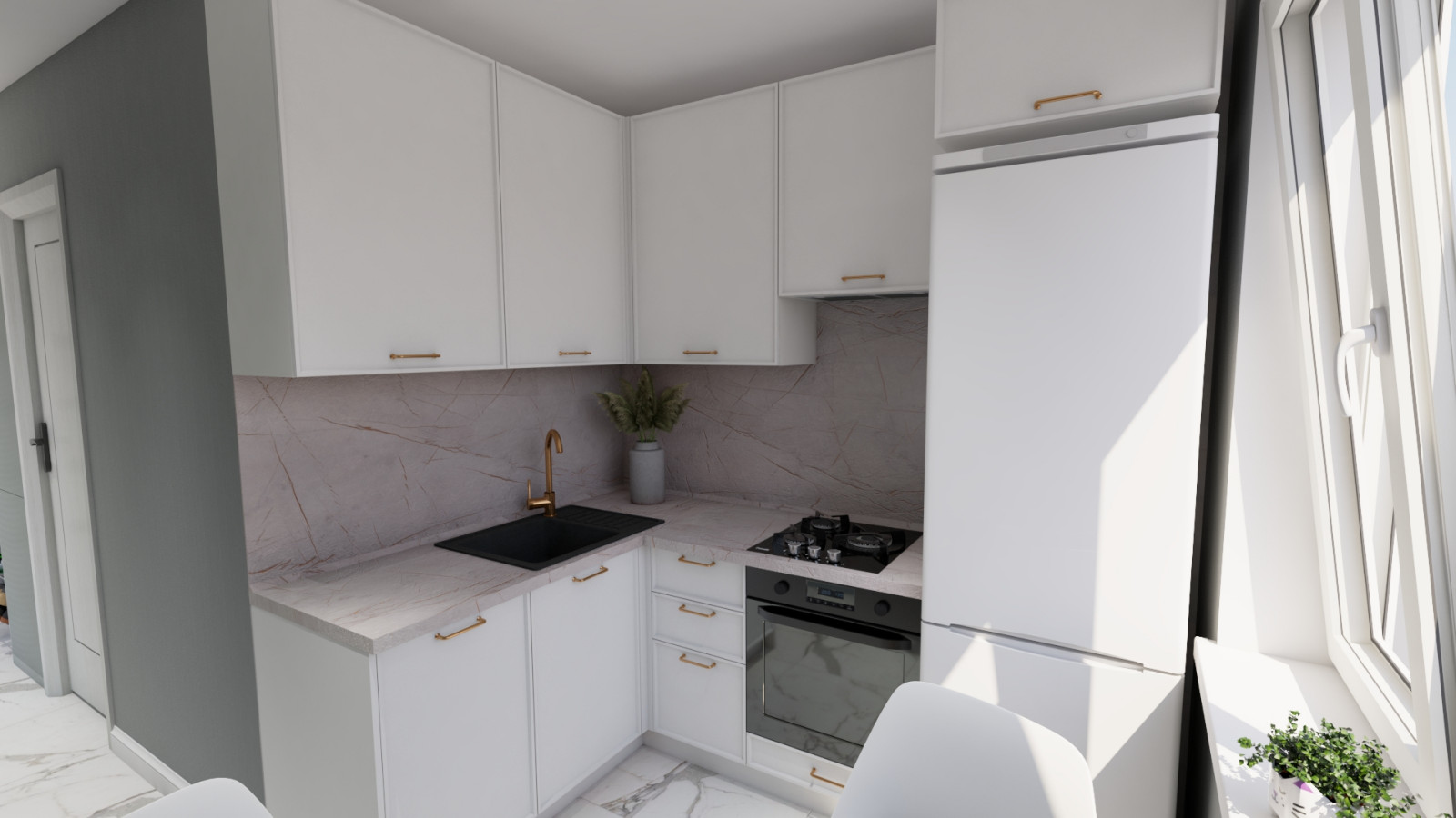 Кухня хрущевка