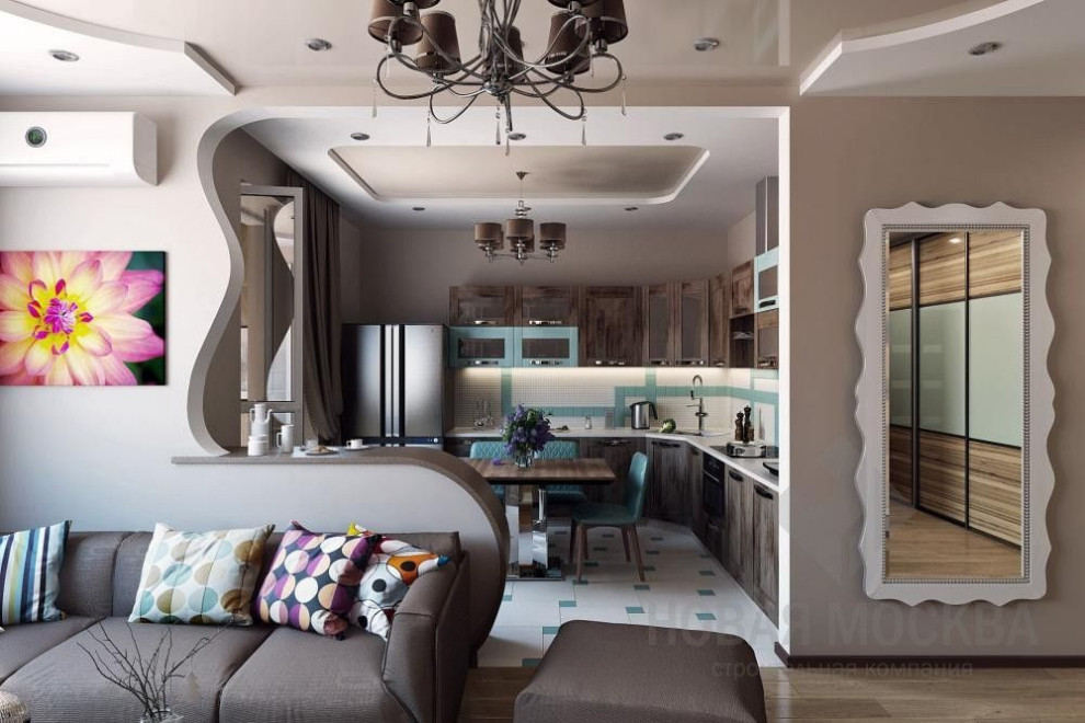 Дизайн-проект двухкомнатной квартиры 61 кв.м. в ЖК «Москва А101»
