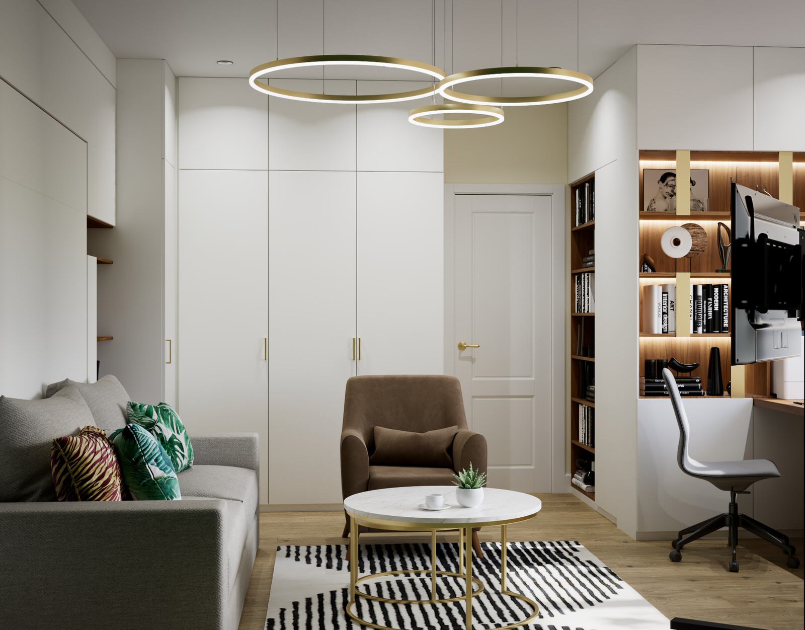 Современный жилой интерьер