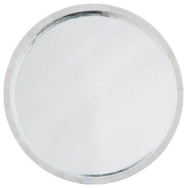 Mother of Pearl Mirror Medium - Beach Style - Wall Mirrors - by ...