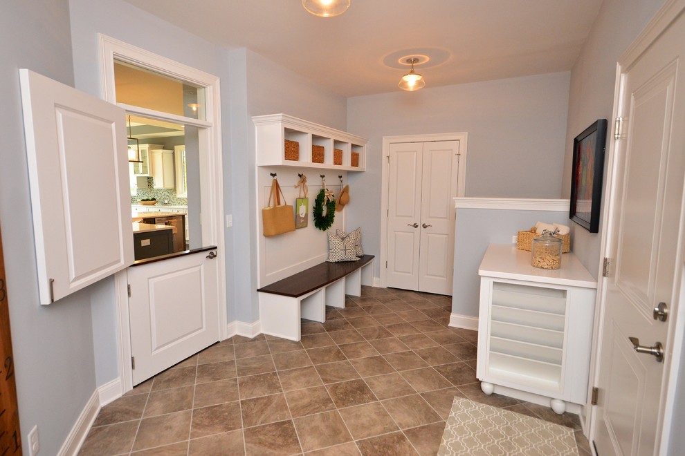 Inspiration for a transitional entryway remodel in Cincinnati