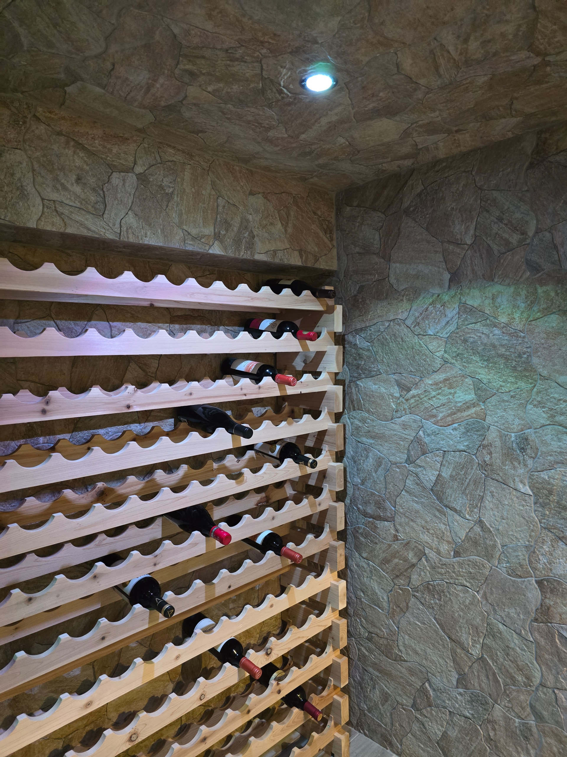 Full Basement renovation with exercise room, wine cellar, TV room and Sauna