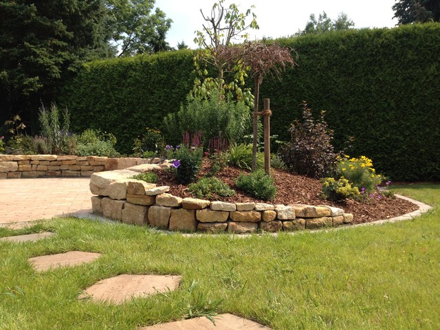 Mauern im Garten Garden Bremen by Garten Janssen Houzz IE