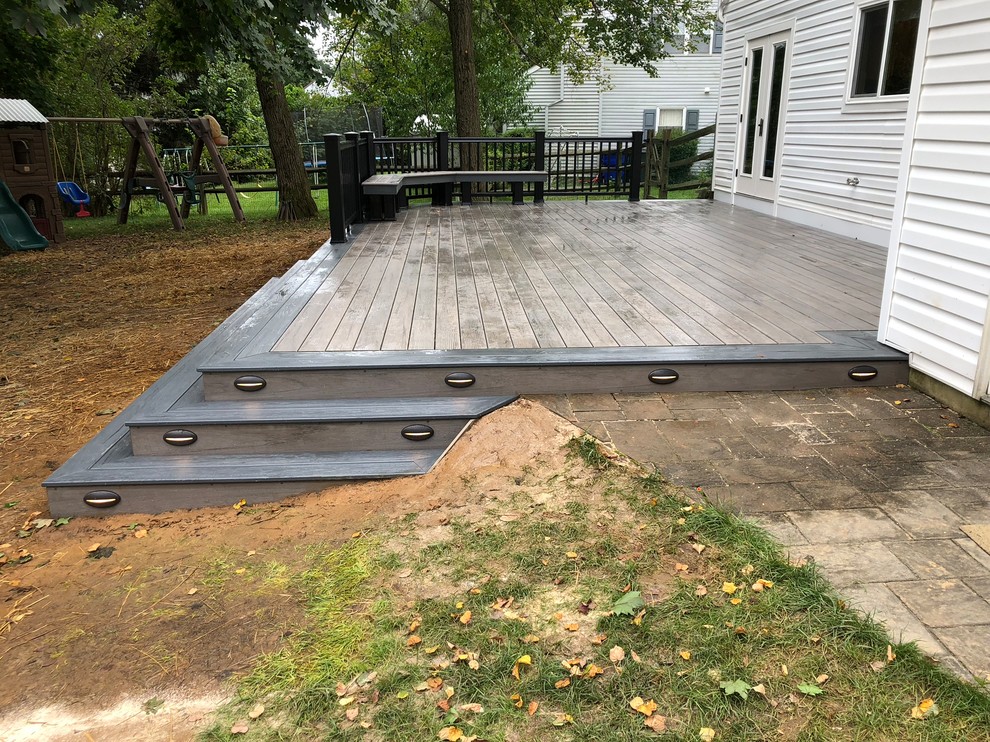 Ground Level Deck with Bench Seating