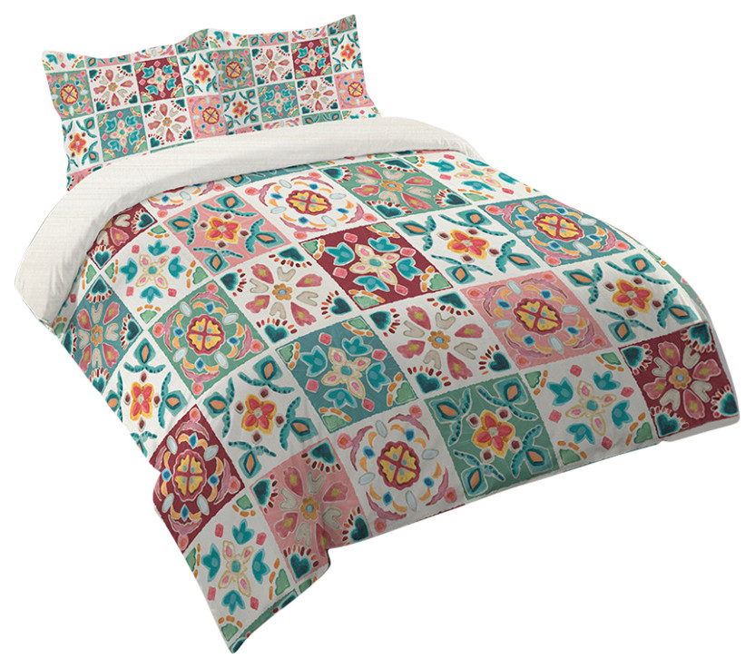 Bohemian Tiles King Comforter