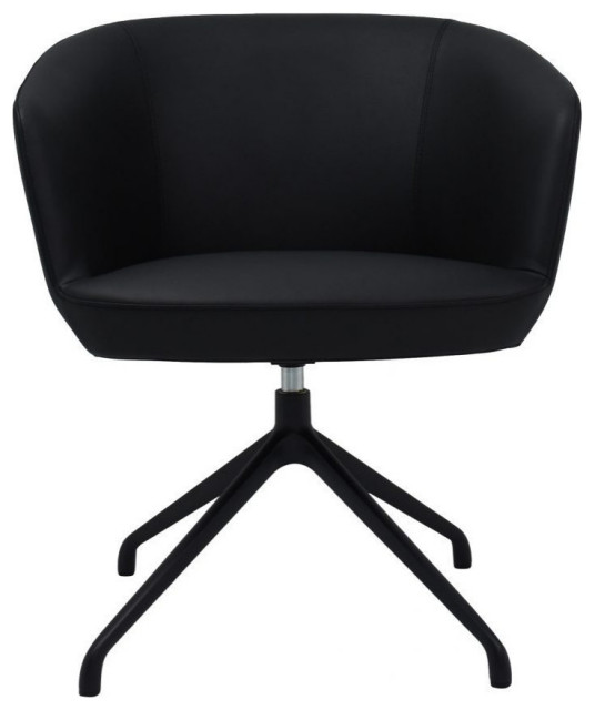 Janine Swivel Chair Black - Contemporary - Armchairs And Accent Chairs ...