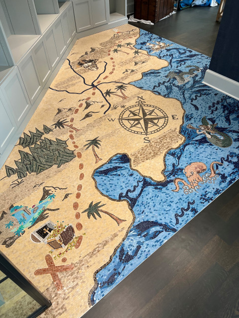 Mozaico | Mosaic Artwork - The Treasure Map moderno-despacho