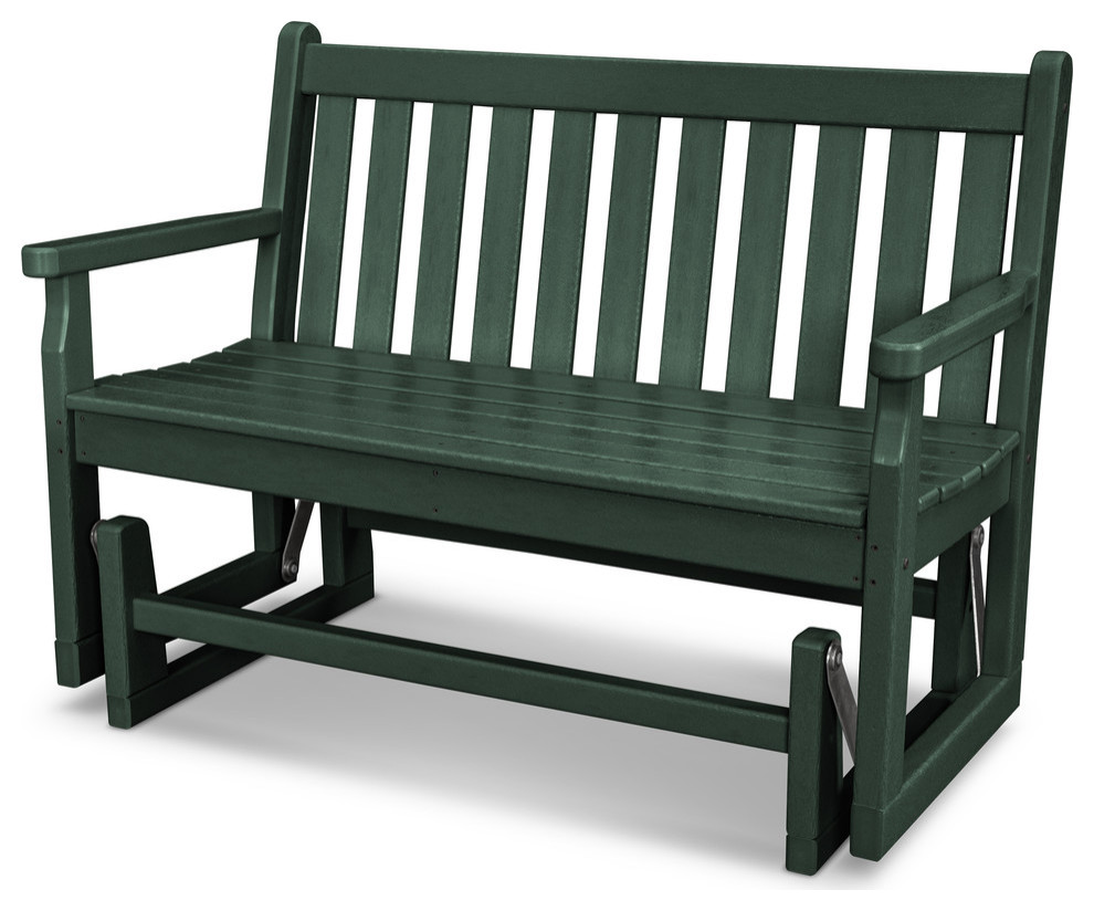 Polywood Traditional Garden 48" Glider Contemporary Outdoor Gliders