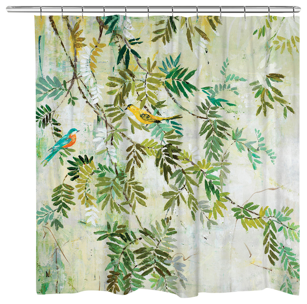 Fauna Shower Curtain Contemporary Shower Curtains by Laural Home Houzz