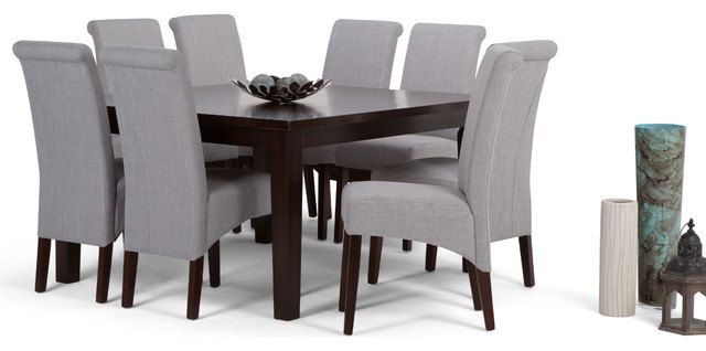 Avalon Contemporary 9-Piece Dining Set - Transitional - Dining Sets ...