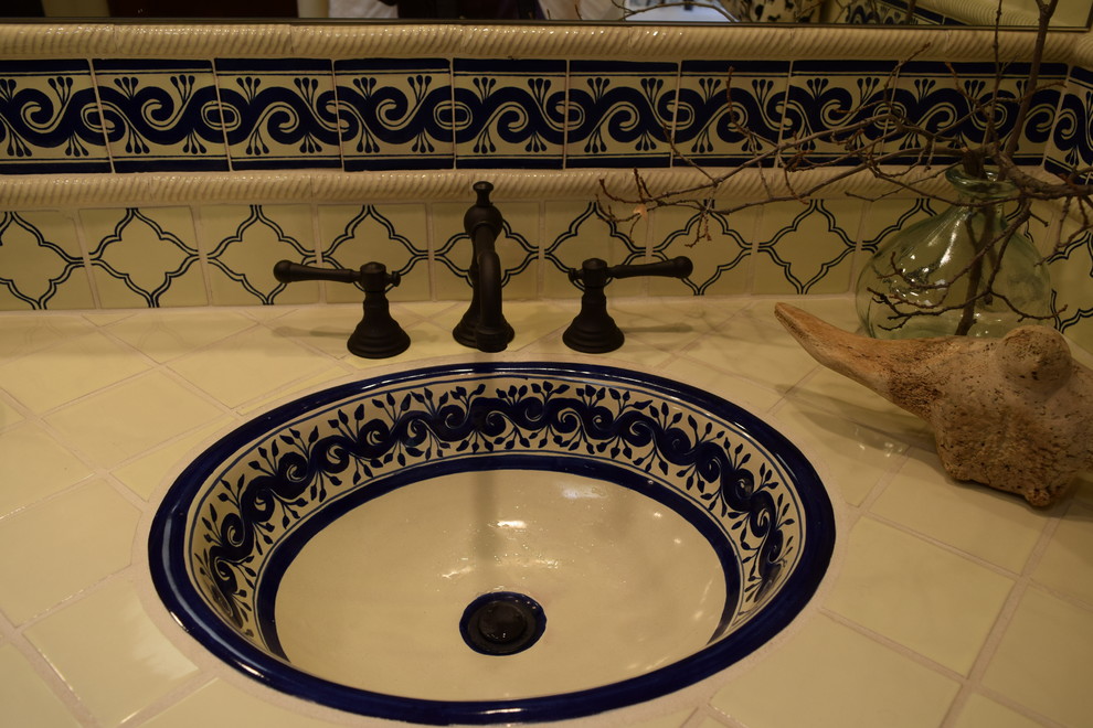 Photo of a mediterranean bathroom in Phoenix.