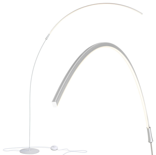 dorst Het Alexander Graham Bell Brightech Sparq - Hanging, LED Arc Floor Lamp - Over The Couch,  Contemporary Sta - Modern - Floor Lamps - by Brightech | Houzz