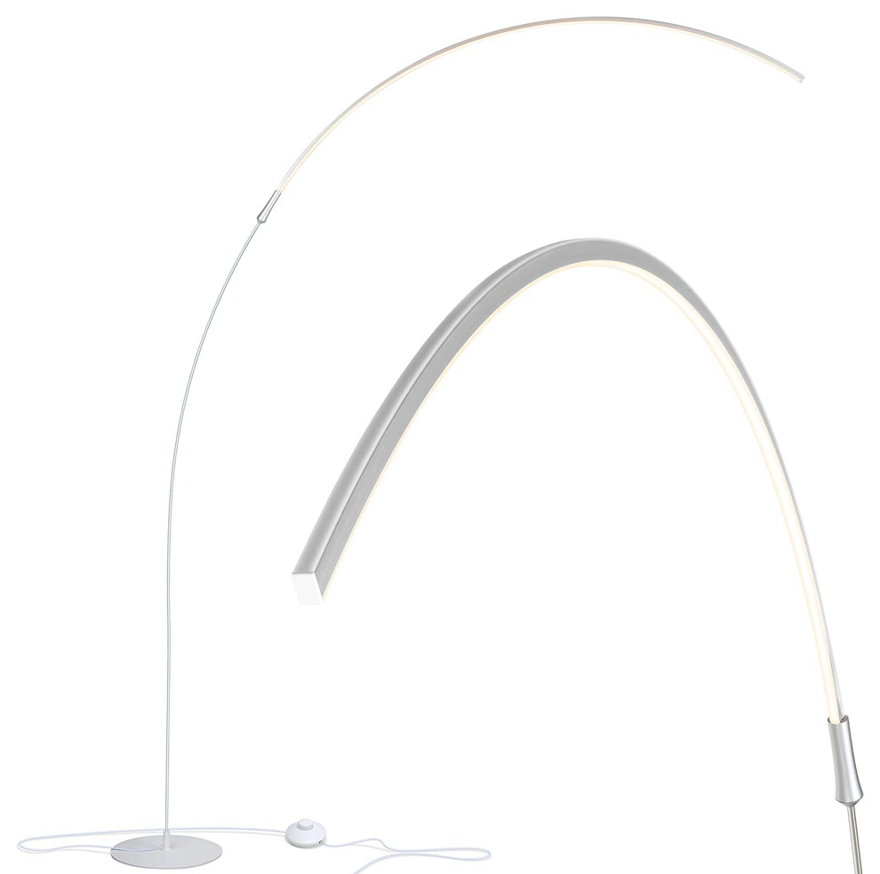 Brightech Sparq - Hanging, LED Arc Floor Lamp - Over The Couch,  Contemporary Sta - Modern - Floor Lamps - by Brightech | Houzz