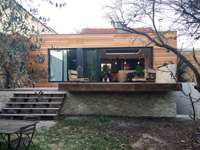 Maison A+V contemporaneo-fachada
