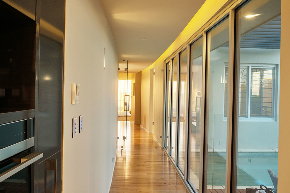 Contemporary hallway in Adelaide.