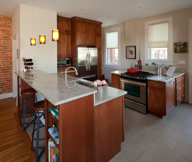 Various transitional-kitchen