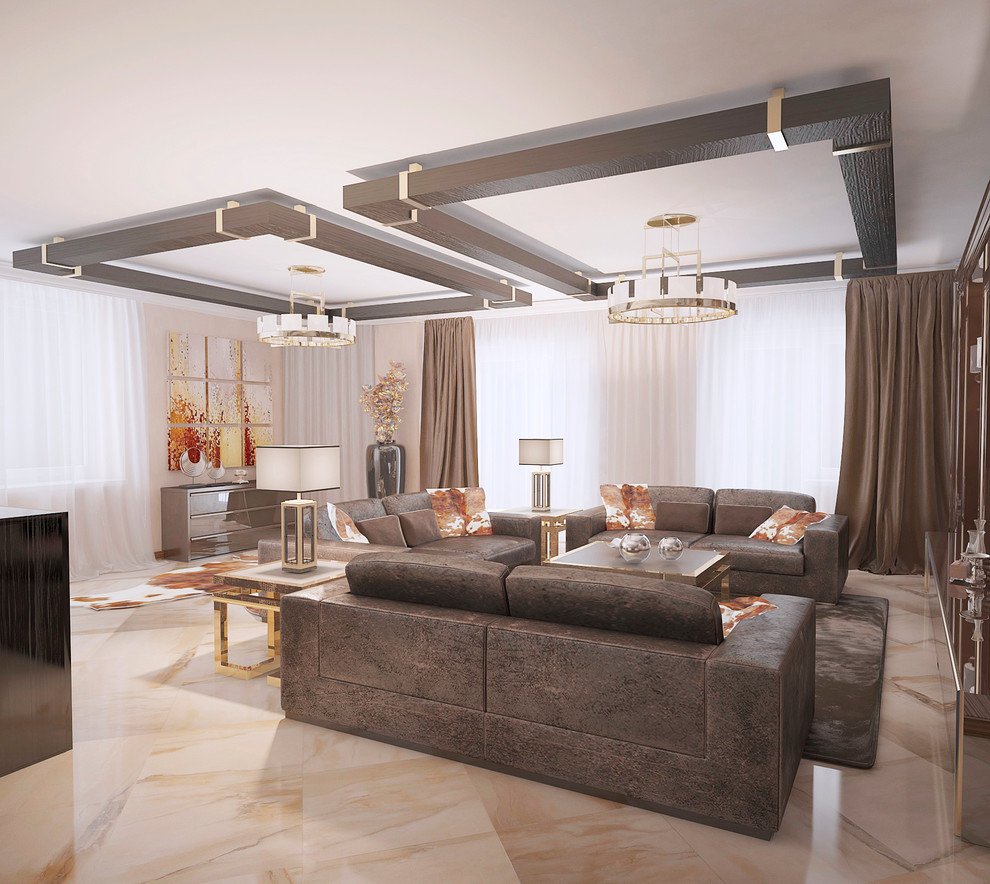 Дизайн-проект квартиры в современном стиле площадью 200м2