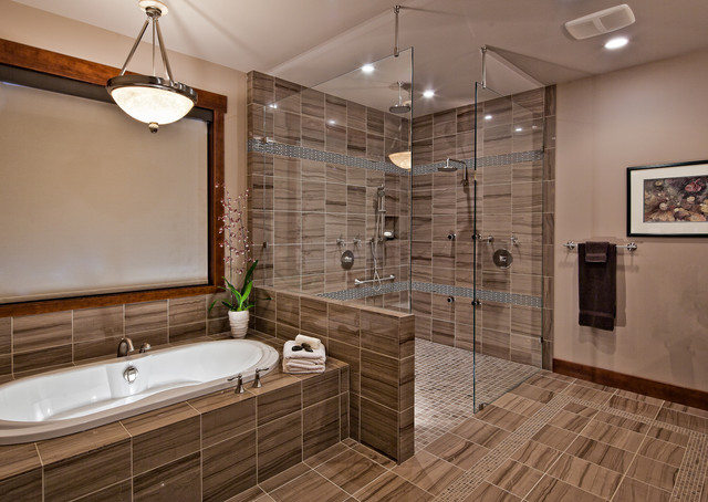 Luxury Timber Frame trendy-badevaerelse
