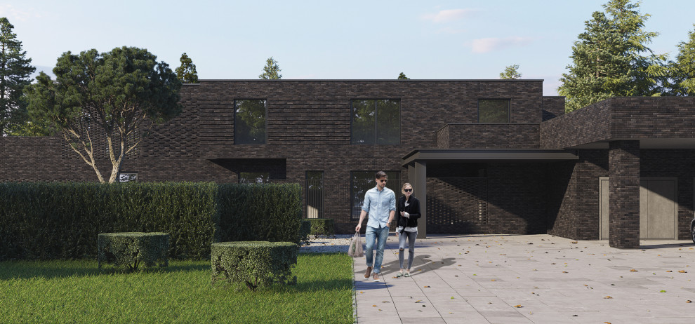 Проект архитектуры дома и сада в п. Нелжа  Врн. обл.