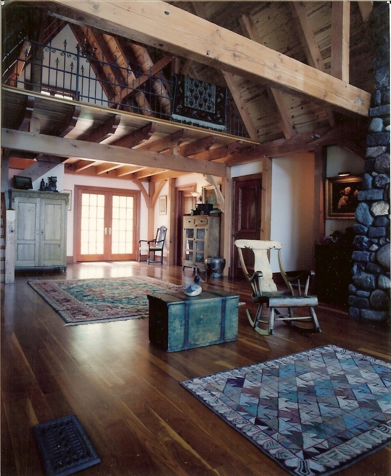 Entryway - rustic entryway idea in Minneapolis