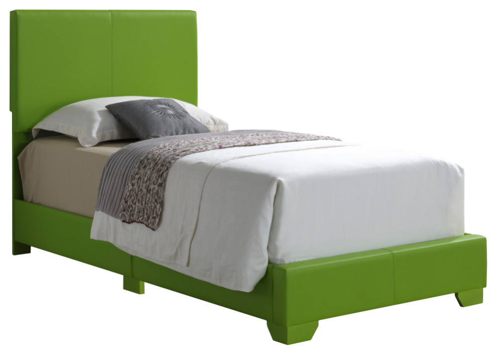 Bed, Green, Twin Contemporary Panel Beds by Glory Furniture Houzz