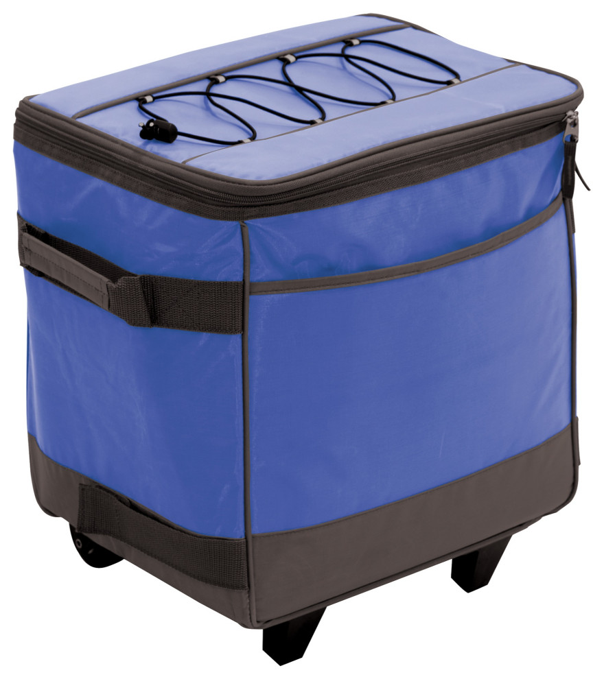 Rio Gear Rolling Soft Sided Cooler, Blue Contemporary Coolers And