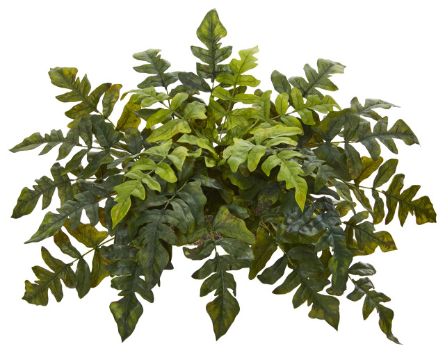 32" Holly Fern Artificial Ledge Plant Modern Artificial Plants And