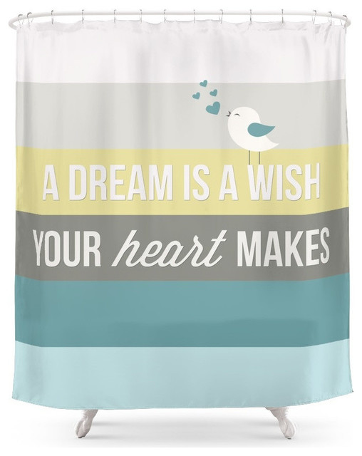 A Dream Is a Wish Shower Curtain - Contemporary - Shower Curtains ...