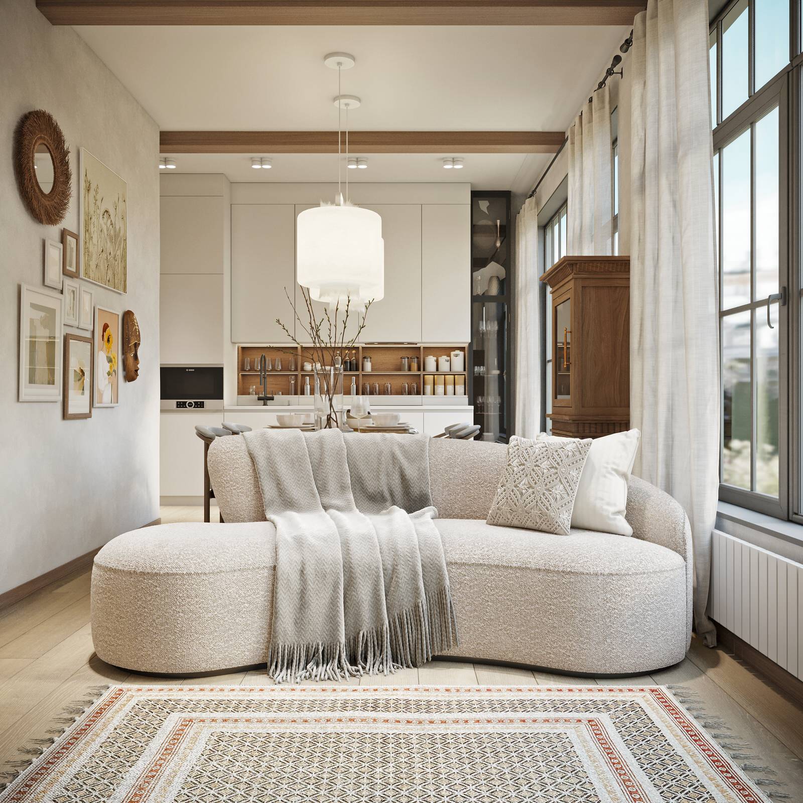 Дизайн-проект квартиры в центре 50.1 кв.м