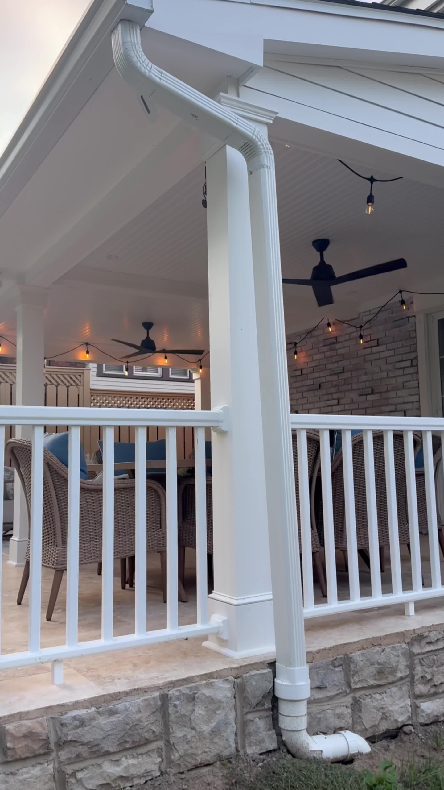 Porch Roof and Patio