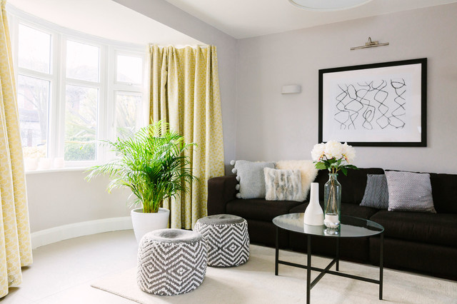 Sophie's Double Reception Room moderne-dagligstue