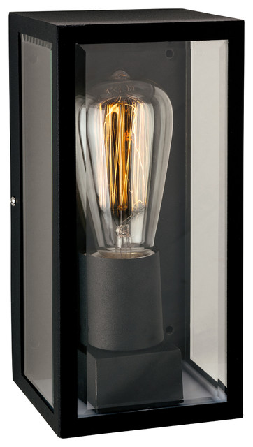 Dallas Modern Outdoor Wall Light, Black