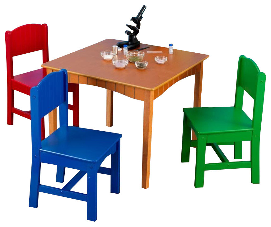 Kidkraft Nantucket Table And 4 Chair Set In Primary Contemporary Kids Tables And Chairs By Homesquare