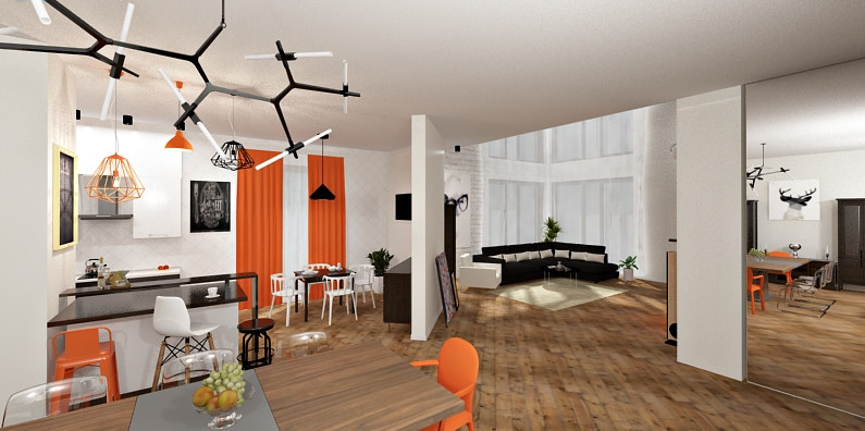 Гостинная в коттедже, Владимир