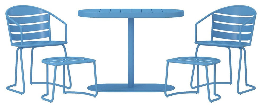 Cosco Outdoor Furniture Metro Retro 5 Piece Patio Bistro Set Contemporary Outdoor Pub And Bistro Sets By Dorel Home Furnishings Inc