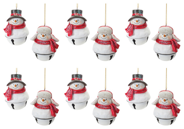 Melrose International Gnome Sleigh Bell Ornament (Set of 12) main image 0