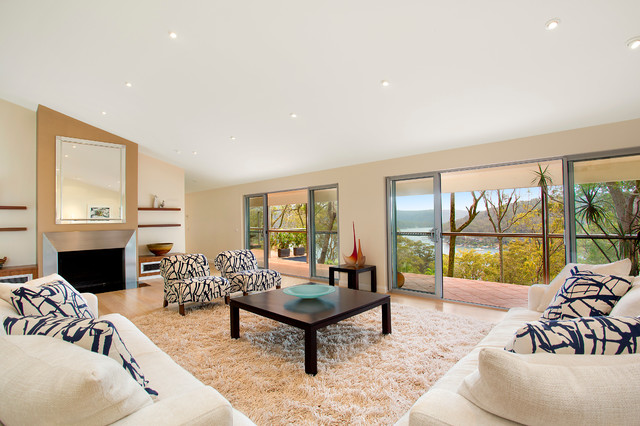 Church Point - renovation contemporain-salon