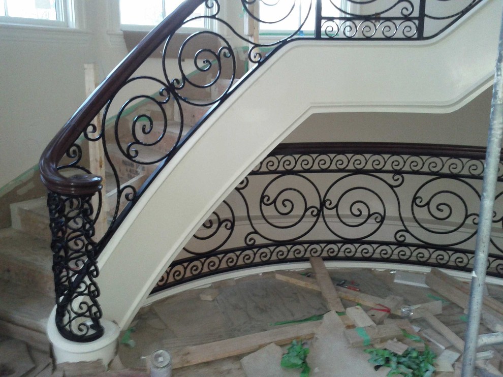 Design ideas for a mediterranean staircase in Vancouver.