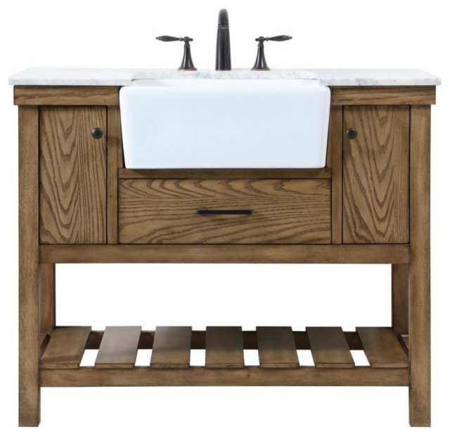 42" Single Bathroom Vanity, Green Transitional Bathroom Vanities