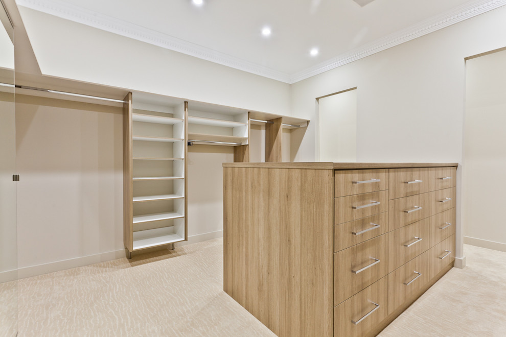 Photo of a contemporary storage and wardrobe in Perth.