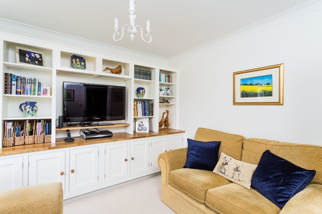 Winterbourne Bassett transitional-living-room