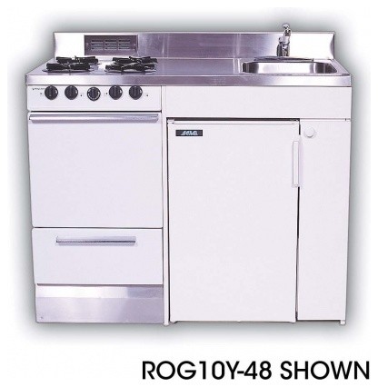 ROG10Y51 Full Feature Kitchenettes Compact Kitchen with Stainless Steel Countert