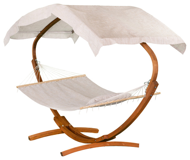 Hammock Stand With Canopy, Wooden Hammock Stand With Canopy