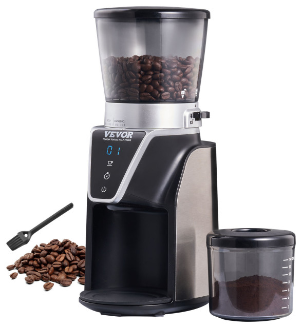 VEVOR Coffee Grinder 14 Cups Electric Burr Mill 40MM Conical Burrs for