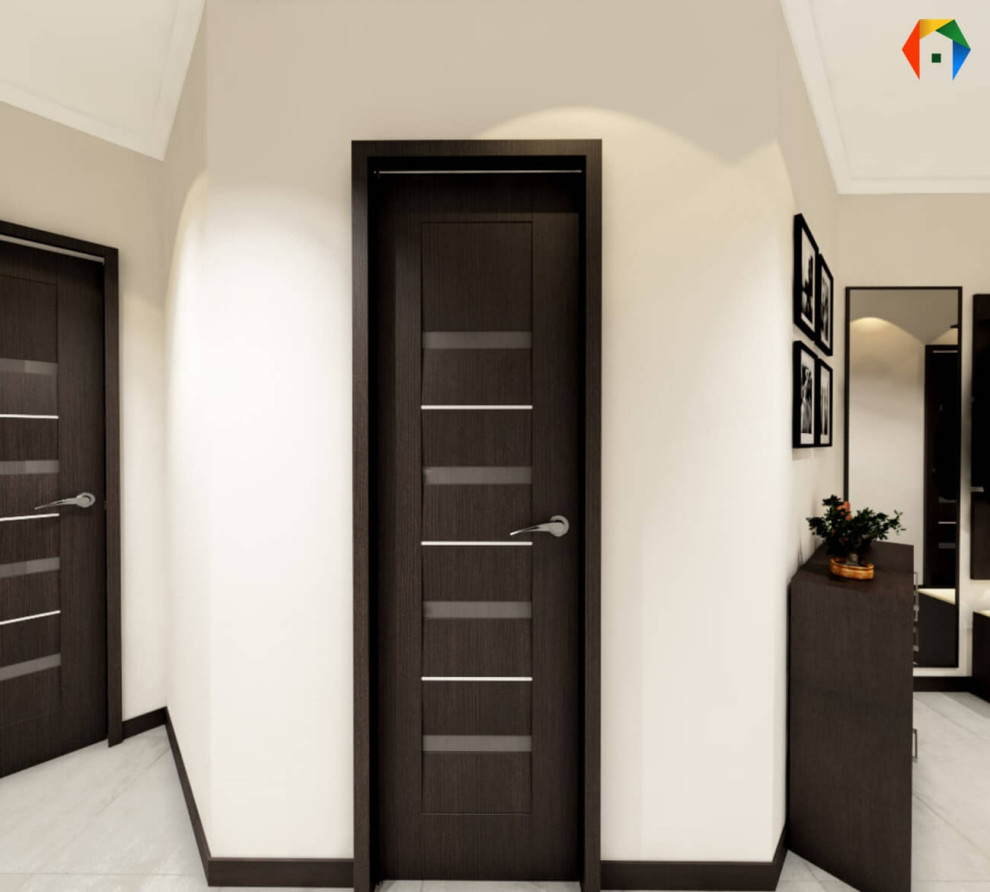 Сколковская. Дизайн-проект 3-комнатной квартиры, с коллажами и визуализацией в О